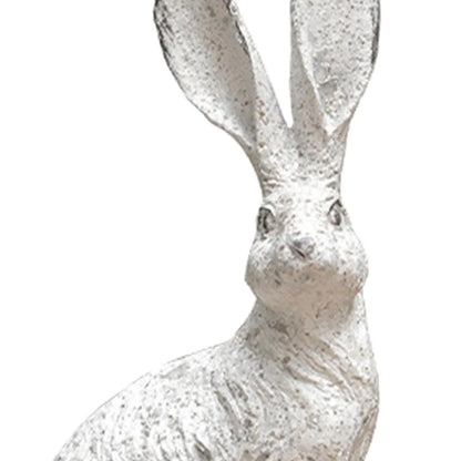 Rabbit Decoration White Home Garden Decor