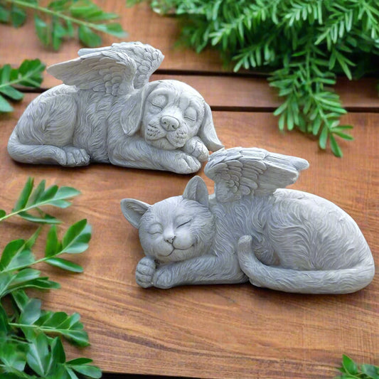 Memorial Angel Pet Dog Cat Grave - 12cm SMALL