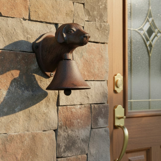 Doorbell Dog Woof Cast Iron - Rustic Farmhouse 15x11.5x13.5cm