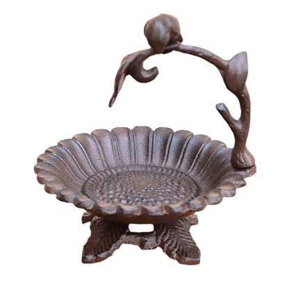 Bird Feeder or Candle Holder Cast Iron