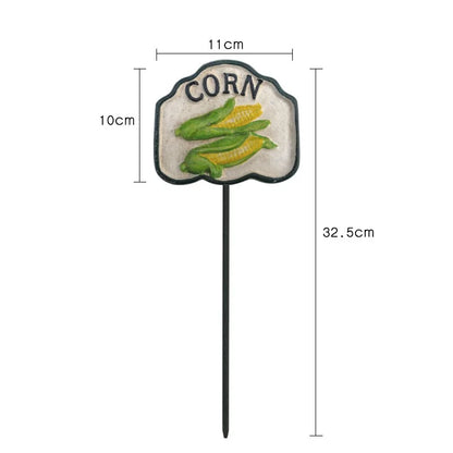 Vegetable Garden Label Stake Rustic Cast Iron