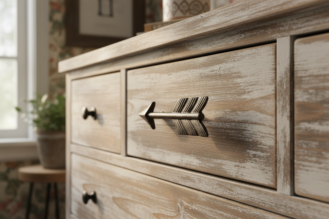 Arrow Furniture Handle Drawer Knob Cabinet Pull Vintage