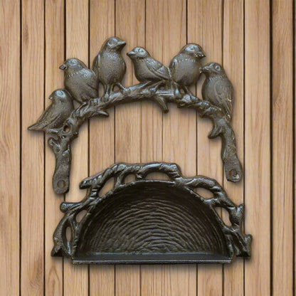 Bird Feeder Cast Iron Wall or Table