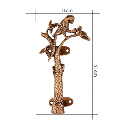 Vintage Brass Parrot Door Handle | Left or Right Facing | 21cm Decorative Pull