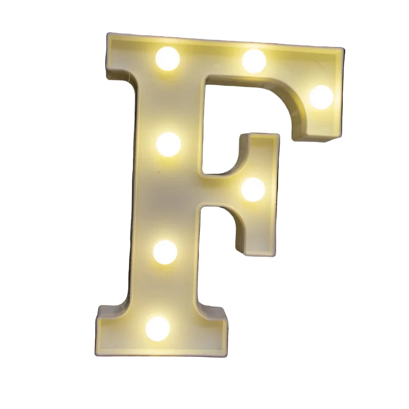 LED Light Alphabet Letter Number Decor