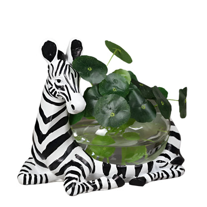 Zebra Pot Planter Fish Bowl