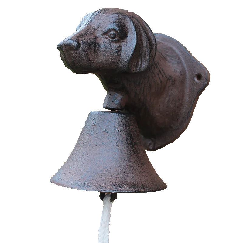 Doorbell Dog Woof Cast Iron - Rustic Farmhouse 15x11.5x13.5cm