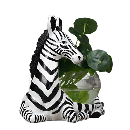 Zebra Pot Planter Fish Bowl