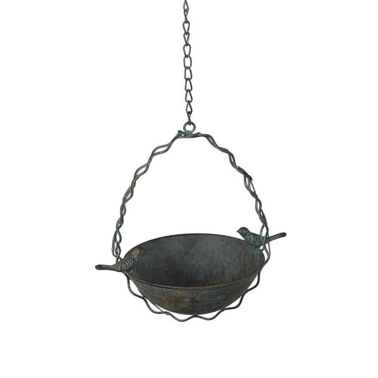 Bird Bath Feeder Hanging 65cm Rustic Cottage Garden