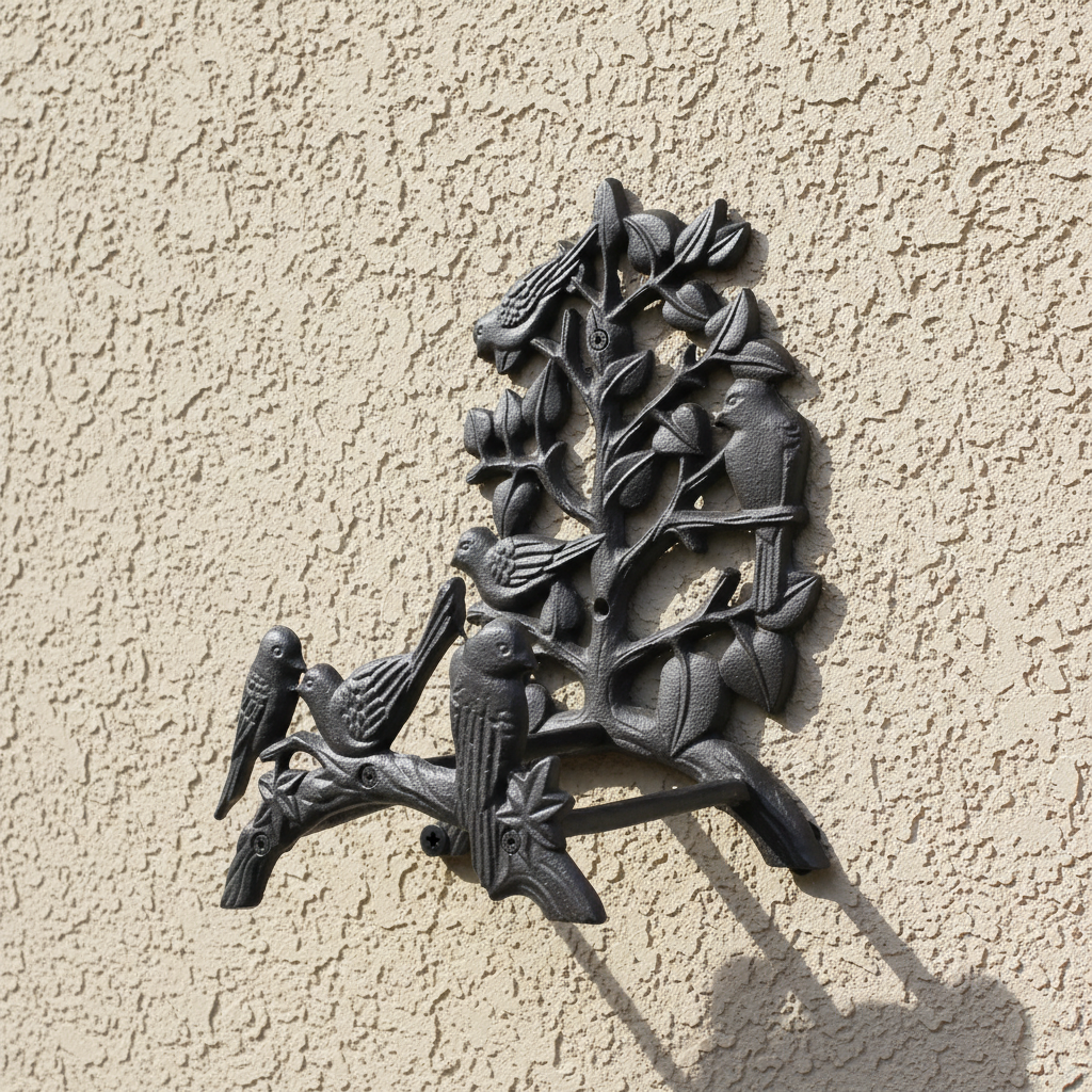 Cast Iron Birdies Hose Holder | Bird Tree Garden Decor Australia
