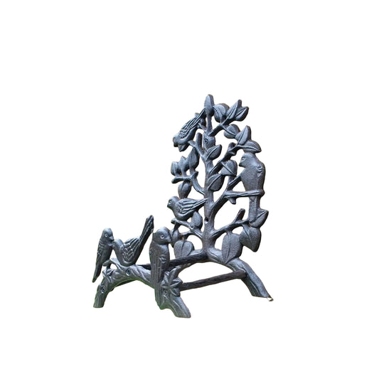 Cast Iron Birdies Hose Holder | Bird Tree Garden Decor Australia