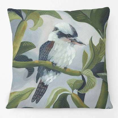Australian Native Birds Cushion Cover | Cockatoo Cockatiel Lorikeet Finch Art | Linen or Plush | 45x45cm