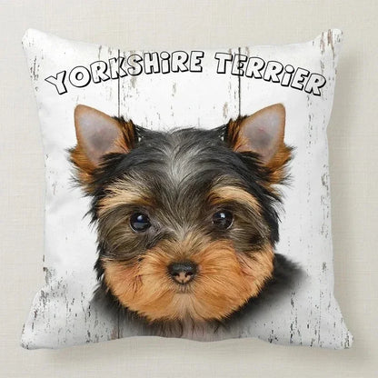 Cushion Cover Dog Breeds | 26 Breeds Polyester Cotton Sofa Pillow Case