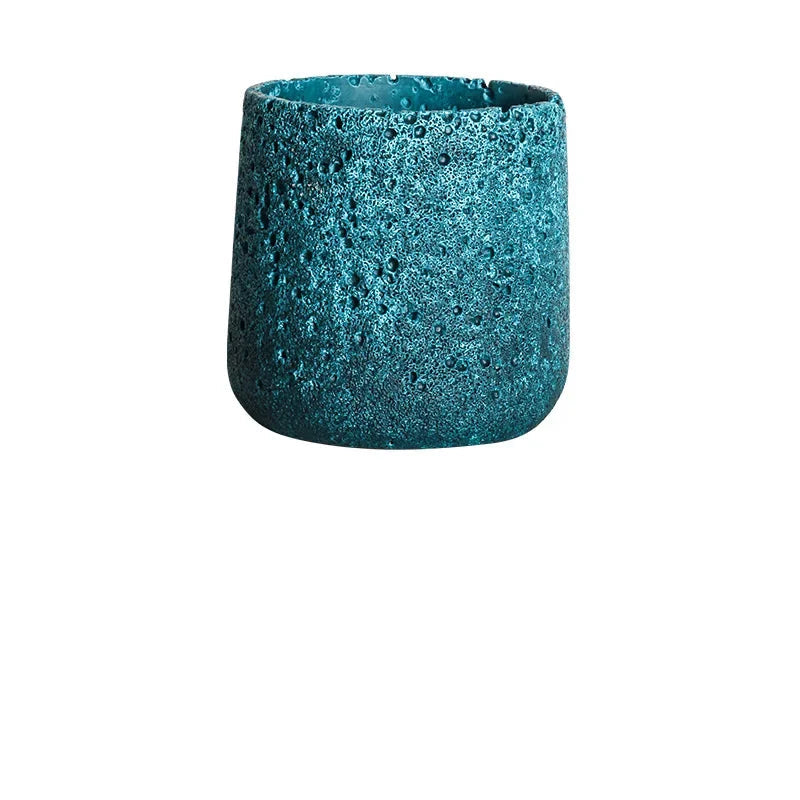 Pot Planter Flower Rustic Garden Concrete Stone Style