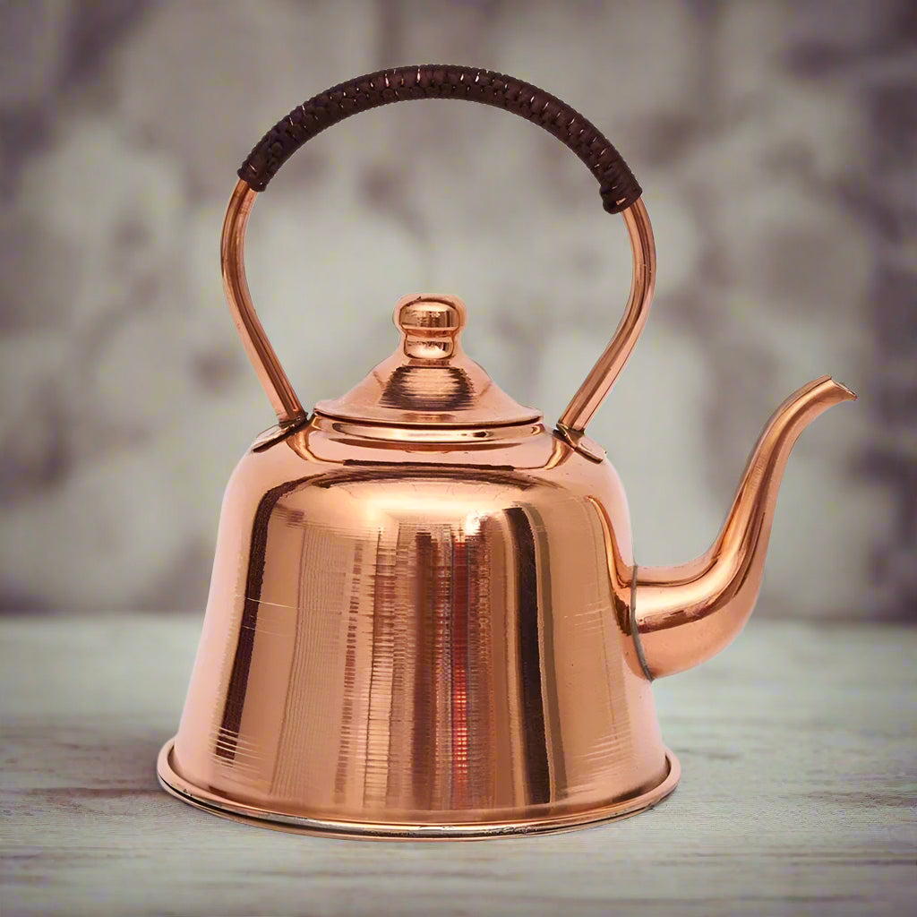 Teapot Handmade Pure Copper 2lt Induction Suitable