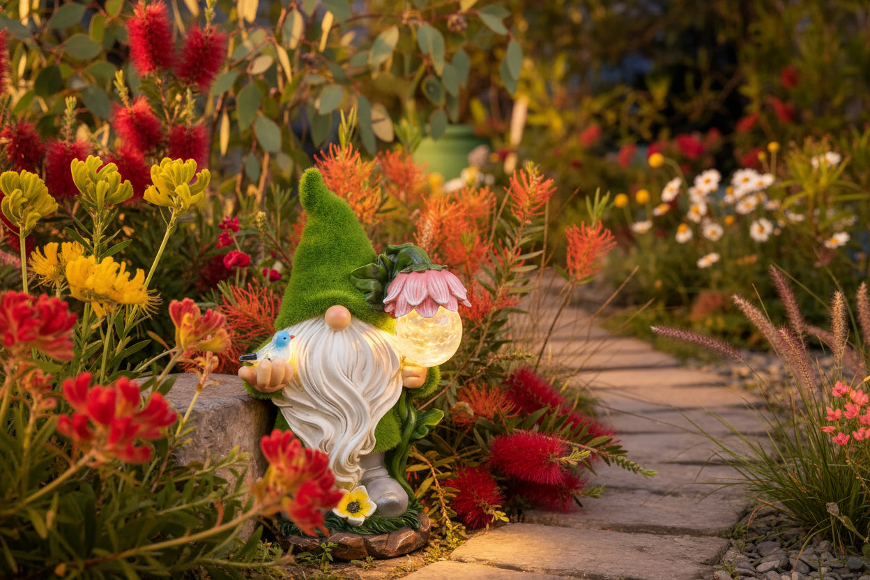 Solar Garden Gnome Light Outdoor Waterproof LED Decor