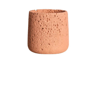 Pot Planter Flower Rustic Garden Concrete Stone Style