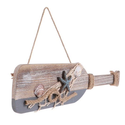 Wood Paddle Ornament Nautical Beach House