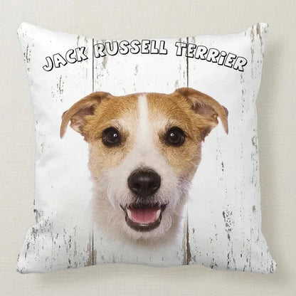Cushion Cover Dog Breeds | 26 Breeds Polyester Cotton Sofa Pillow Case