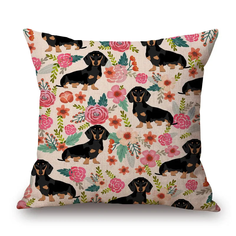 Cushion Cover Dachshund Sausage Dog - Dog Lover Gift