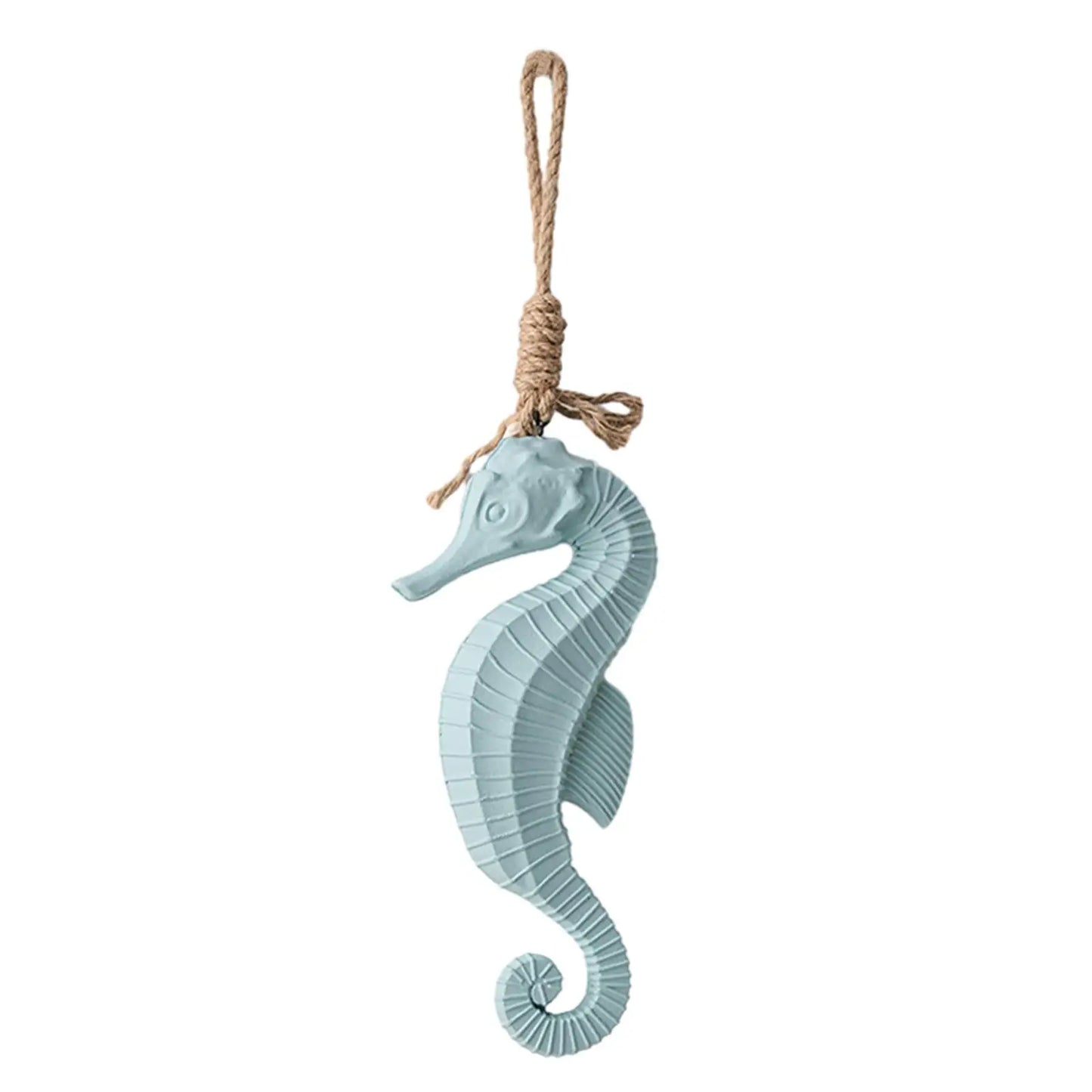 Seahorse Wooden Wall Hanging 27cm - Coastal Beach Decor