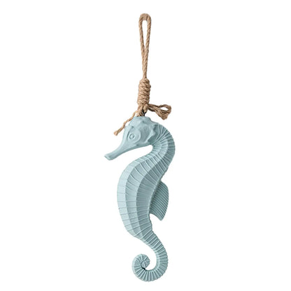 Seahorse Wooden Wall Hanging 27cm - Coastal Beach Decor