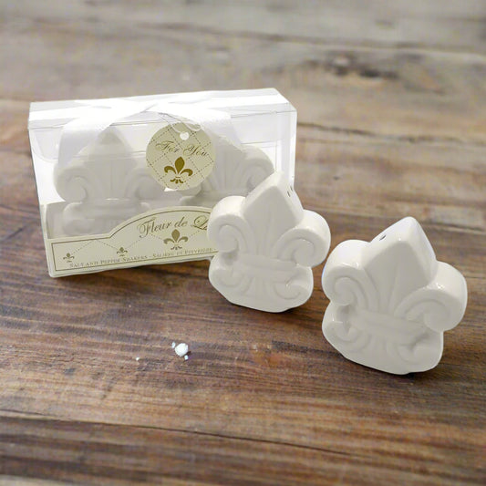 Salt Pepper Shaker Set French Fleur-de-Lis