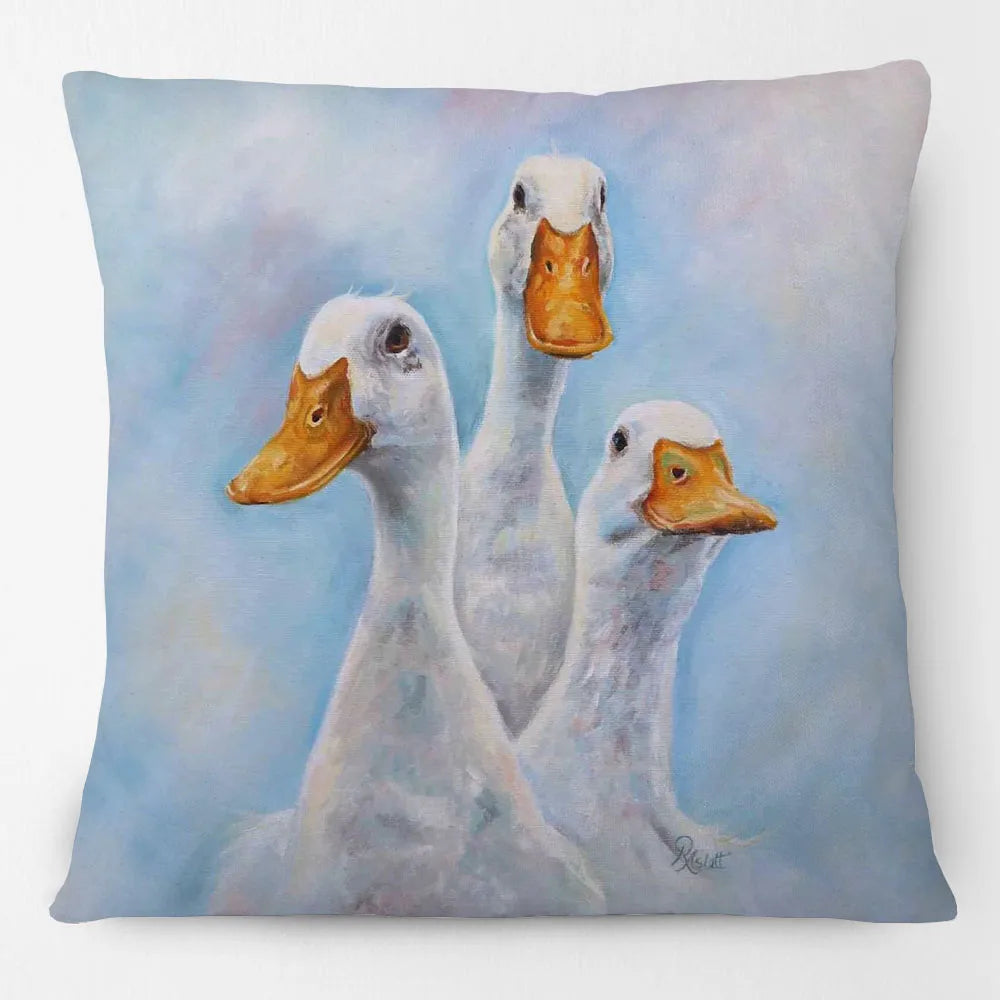 Farm Animal Friends Cushion Covers 45cm | Highland Cow, Giraffe & Farmhouse Designs