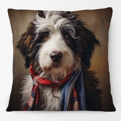 Cushion Cover Vintage Funky Horse Donkey Cow Dog