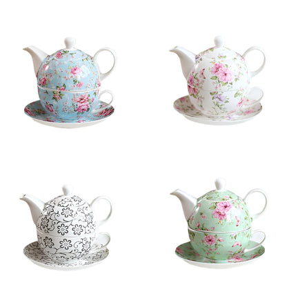 Teapot Tea Cup Set Floral