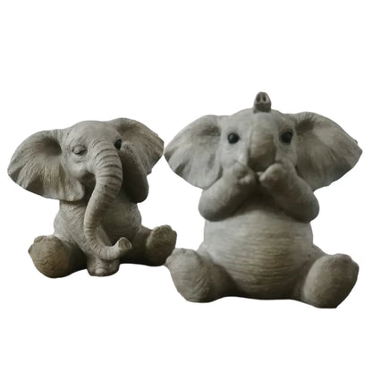 Elephant Cuties Ornament - The Renmy Store Homewares & Gifts 