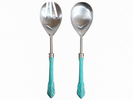 Salad Servers Vintage Aqua Set of 2 - The Renmy Store Homewares & Gifts 