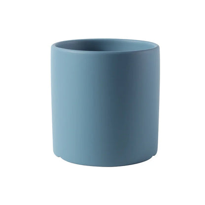 Colourful Ceramic Planter Pot with Tray & Drainage Hole | 24 Colours 4 Sizes | Indoor Outdoor Succulent Pot