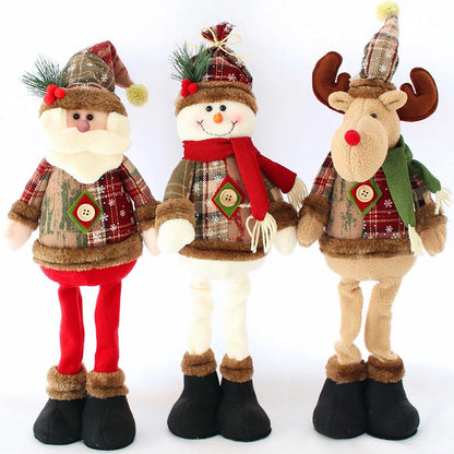 Large Santa Snowman Reindeer Christmas Ornament