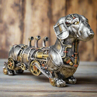 Dachshund Steampunk Mechanical Retro Ornament