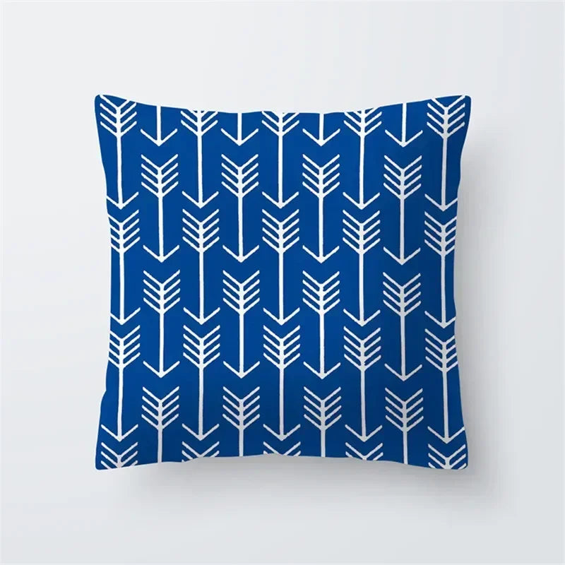 Cushion Cover Sea Life | Blues & Whites Coastal Decorative Throw Pillow