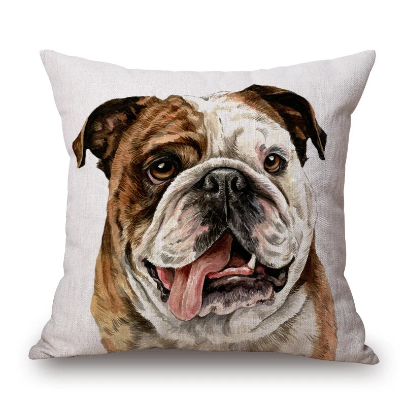 Dog Portrait Cushion Covers | Dalmatian, Boxer, Schnauzer & More | 45x45cm