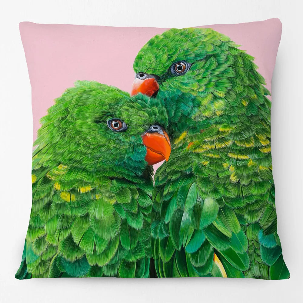 Australian Birds Cushion Cover | Rainbow Lorikeet Black Cockatoo Magpie & More | 45cm