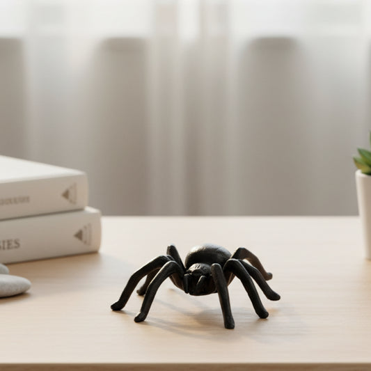 Cast Iron Spider Statue Ornament - 8.5x7.2cm