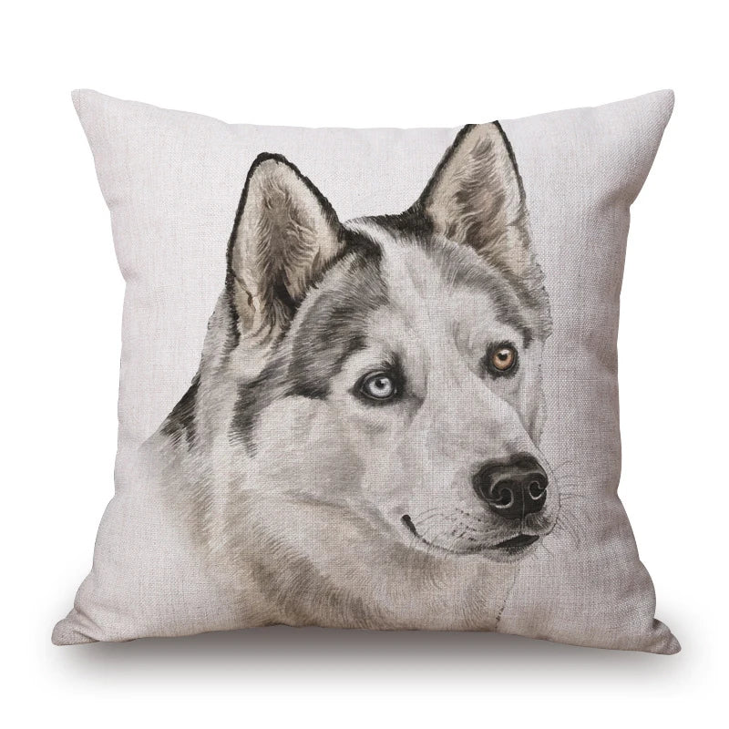 Dog Portrait Cushion Covers | Dalmatian, Boxer, Schnauzer & More | 45x45cm
