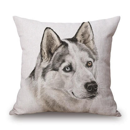 Dog Portrait Cushion Covers | Dalmatian, Boxer, Schnauzer & More | 45x45cm