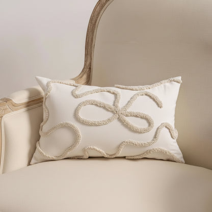 Cushion Cover Chenille | Decorative Stitched Lines Throw Pillow Polyester