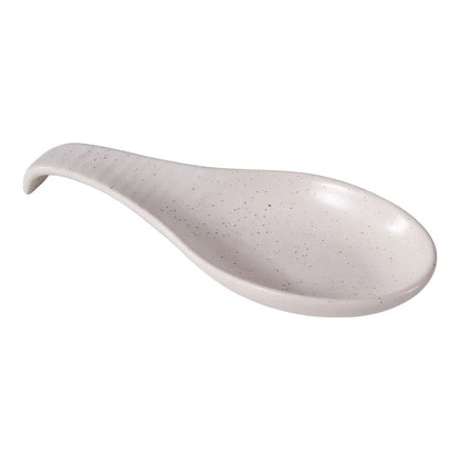 Porcelain Spoon Rest - Ceramic Utensil Holder for Stove Top