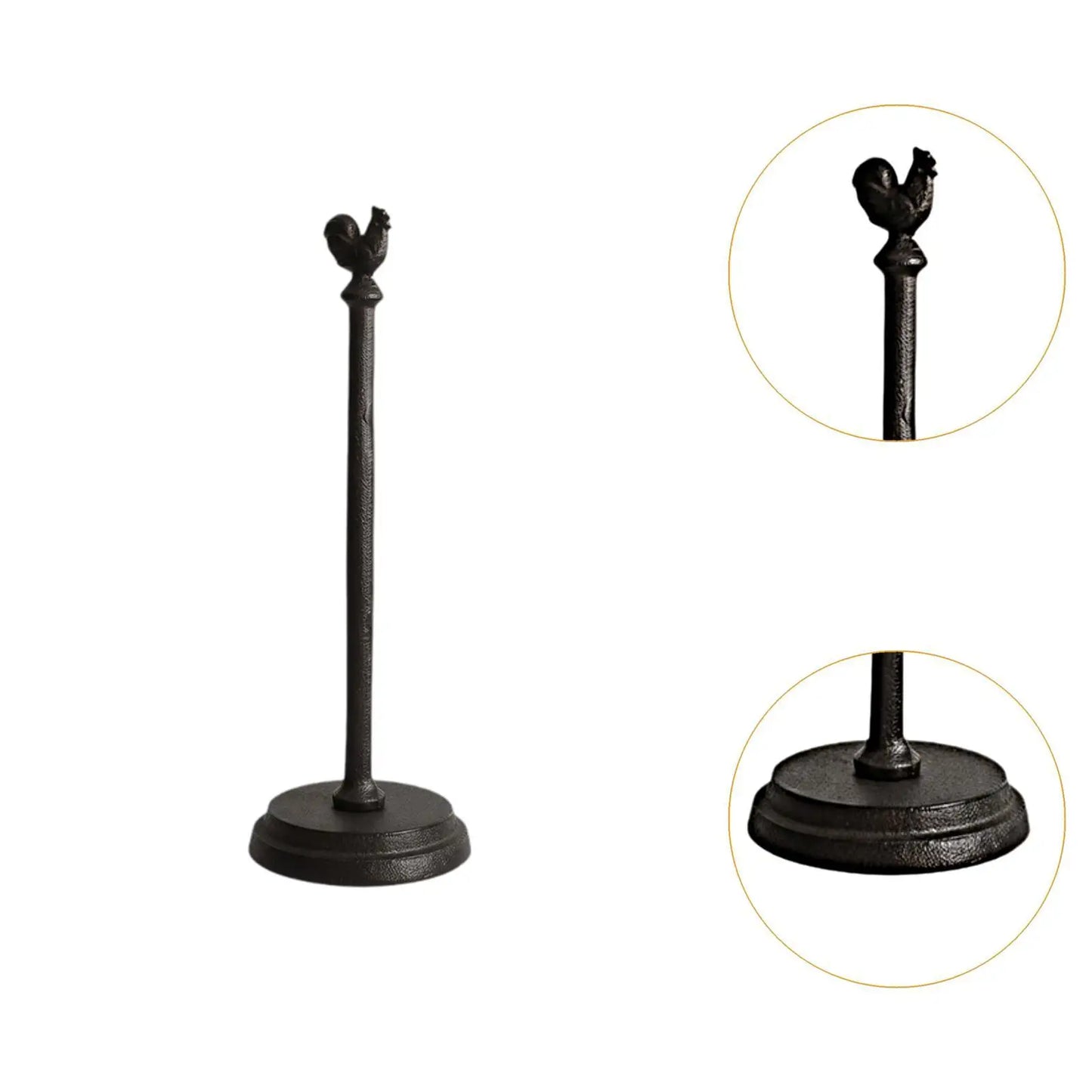 Paper Towel Holder Standing Rooster | Country Farmhouse Decor