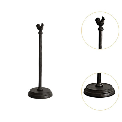 Paper Towel Holder Standing Rooster | Country Farmhouse Decor