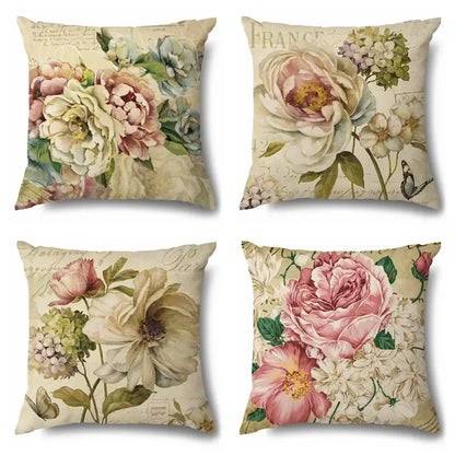 Cushion Cover Floral Rose Flower Butterfly Range