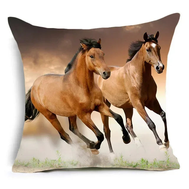 Cushion Cover Horse & Equestrian - Country Farmhouse Style