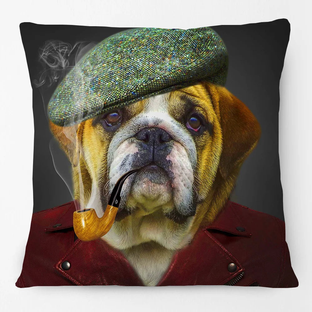 Cushion Cover Vintage Funky Horse Donkey Cow Dog