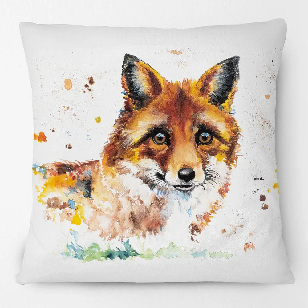Highland Cow Fox Donkey Pheasant Cushion Cover | 45cm | Linen or Plush | Farmhouse Gift