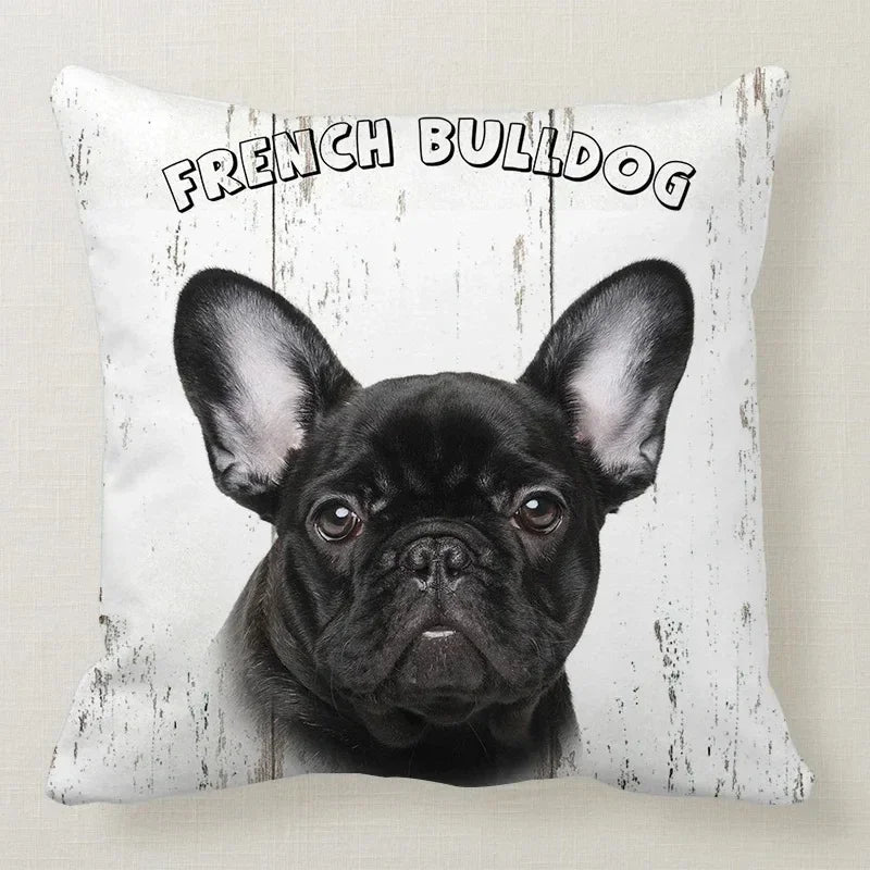 Cushion Cover Dog Breeds | 26 Breeds Polyester Cotton Sofa Pillow Case